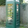 A green phonebox