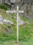 The start of the Southern Upland Way in Portpatrick