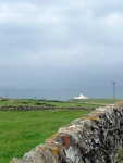 Looking back to the Lighthouse at Black Head, and the last view of the Irish Sea on the walk