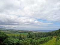 Almost at the North Sea, the view looking towards Cockburnspath and Cove Harbour