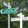 Sussex Ouse Valley Way - a signpost near Furnace Pond