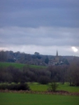 Looking back towards Withyham Church and village