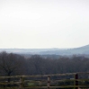 The view back to the South Downs, as the Wealdway starts to rise up onto the Weald