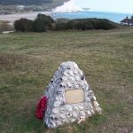 Memorial above Cuckmere Haven